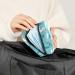 Classy Swan Crown Water Lotus Sanitary Napkin Storage Bag | Menstrual Cup & Nursing Pad Holder | Portable Period Bag for Women & Teens | Multi-colored - Buy Online on GoSupps.com