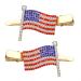 4th of July Patriotic Hair Clips Rhinestone American Flag Star Heart Bows Alligator Metal Clips Crystal Red White and Blue USA Independence Day Hairpins Hair Accessories for Women Girl B Flag Hair Clips