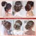 Rich Choices Combs Hair Extension - Hepburn Dutt Hair Tie for Braid & Ponytail - Light Chestnut Brown Updos - Buy Online on GoSupps.com