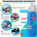 Premium 3D Textured Foam Roller - 33cm x 14cm for Muscle Relief | Medium Hardness Self-Massage Fascia Roll for Back & Legs - Blue-Green - Buy Online on GoSupps.com