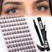 DIY Eyelash Extension Kit Lash Clusters With Waterproof Lash Bond and Seal and Lash Tweezers Wispy D Curl Eyelash Kit 63Pcs Cluster Lashes Extensions Individual Eyelashes Extension by Goddvenus G-manga lash extension kit