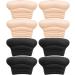 Kids Heel Grips 8 Pieces - Self-Adhesive Cushion Inserts for Too Large Shoes - Prevent Skin Rubbing and Blisters - Suitable for Toddlers, Girls, Boys, Women (2 Black+2 Skin Color) - Buy Online on GoSupps.com