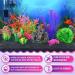 Borlech 8-Piece Aquarium Rock Decorations & Plastic Plants Set - Vibrant Pink Fish Tank Decor for Ideal Aquatic Aesthetics - Buy Online on GoSupps.com