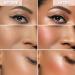 YANYE Highlighter Makeup Palette - Long Lasting Facial Shimmer Powder with Mirror in Nude Pink | Includes Brush for Face Highlighting - Buy Online on GoSupps.com