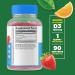 Lifeable Sugar Free Vitamin D 5000 IU Gummies - Immune & Bone Health Support - 90 Count - Buy Online on GoSupps.com