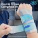 Curecare Carpal Tunnel Wrist Support - 2 in 1 Bandages with 3 Metal Stabilizers for Relief of Carpal Tunnel Syndrome & Tendon Inflammation (L/XL Right Gray) | International Shipping Available - Buy Online on GoSupps.com