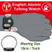 Atomic English Speaking Watch for Seniors | Talking Clock Gift for Visually Impaired - Model 5 Senses 1095BK Silver | Ship Worldwide - Buy Online on GoSupps.com