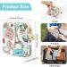 Amabro Sanitary Napkin Storage Bag 2PCS Period Bags Cute Sanitary Pad Storage Pouch Tampon Pantyliners Menstrual Purse Daisy Zipper for Women Teen Girls School Travel Feminine Product(Tower) - Buy Online on GoSupps.com