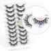 Goseek 3D Fake Mink Eyelashes - 10 Pairs Pack | Handmade Short Cat Eye Lashes for Natural Look and Charming Appeal - Reusable and Wispy Fluffy False Lashes | 14-19mm - Buy Online on GoSupps.com