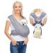 Anccoplus dog carrier for small dogs small dog carrier free-handed pet stretcher size-adjustable cat wearer reduced back pain safe soft cotton tissue loop regular gray