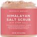 Brooklyn Botany Himalayan Salt & Stem Cell Body Scrub - Moisturizing and Exfoliating Body, Face, Hand, Foot Scrub - Fights Stretch Marks, Fine Lines, Wrinkles - Great Gifts for Women & Men - 10.5 oz Stem Cell 10 Ounce (Pac
