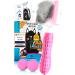 L wenk nig B rstinator 2.0 Premium cat brush & dog brush self -cleaning for short hair & long hair animals I pet brush large fur brush removed loose underwool & matted dogs & cat hair pink + plush balls & accessories