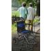 Portable Folding Wheelchair Manual Ultralight Transport Wheelchair Aluminum Folding Wheelchairs with Hand Brake Travel Wheelchair for The Elderly and Children - Buy Online on GoSupps.com