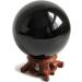 Mina Heal Black Obsidian Crystal Balls - 90mm Feng Shui Meditation Healing & Home Decor - Buy Online on GoSupps.com