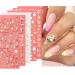 5D Flower Nail Stickers - Exquisite Hollow Patterns for Nail Art DIY | Multi-Design Fingernail Charms with Tweezer - Spring Collection - Buy Online on GoSupps.com