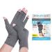 Skineez Compression Gloves Medical Grade Compression with Fingerless Design Provides Support & Pain Relief for Arthritis Carpal Tunnel & Tendonitis Moisturizing Benefits Gray One Size 1 Pair