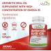 Antarctic Krill Oil Softgels - Omega-3 Complex with EPA, DHA & Astaxanthin - 120 Count - Heart, Joint & Feminine Health Supplement - Buy Online on GoSupps.com