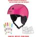 Wipeout Neon Pink Kids Helmet - Ages 8+ for Skiing and Snowboarding | Dry Erase Technology - Buy Online on GoSupps.com