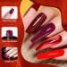 LKEE Nail Gel Polish- Red Nail Polishes Set 6 Colors Nail Polish Set UV Gel Polishes DIY Nail Salon Halloween Nail Art Design Gift 7 ml/0.25 oz - Buy Online on GoSupps.com