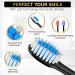 Buy LED Whitening Electric Toothbrush - Rechargeable Sonic Brush for Adults | Blue Light Teeth Whitening & Cleaning - Black/Gold - Buy Online on GoSupps.com