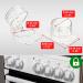 Herd Button Child Lock Set - Secure Your Stove with Transparent Glue | Easy Assembly & Baby Protection for Knobs 51mm | International Shipping Available - Buy Online on GoSupps.com