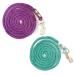 Leading knit for horse - connecting trick in different stylish designs leading leash binding pony donkey goat (1x turquoise + 1x purple)