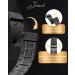 Jeracol Men's Titanium Steel Magnet Bracelet | Ultra Strength 3500 Gauss | Adjustable Healing Jewelry Gift Box - Buy Online on GoSupps.com