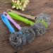 UTENEW Stainless Steel Wool Scourer Sponges Scrubbers Scouring Pads with Handle 2 Pack for Kitchen Bathroom - Buy Online on GoSupps.com