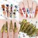 NICENEEDED 4 Bags Multi Shaped AB Nail Art Rhinestones 3D Flat Back Colorful Nail Gems Decorations Large Sparkly Crystal Diamond Nail Accessories for Nail Design Crafting DIY(4 Colors) - Buy Online on GoSupps.com
