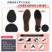 Black Non Skid Shoe Pads - Self Adhesive Slip Resistant Sole Protectors for Noise Reduction & Traction, 2 Shapes (20 Pack) - Buy Online on GoSupps.com