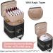 Yarwo Nail Polish Storage Bag for 72 Polishes & Nail Lamp - Stylish Cosmetic Organizer for Nail Accessories - Black Patent - Buy Online on GoSupps.com