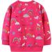 Girls Cotton Sweatshirt for Kids - Long Sleeve Casual Jumper, 1-12 Years - Rose Red - Buy Online on GoSupps.com