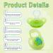 Nuby Prism Orthodontic Pacifier - Silicone Bow Design Oval Shape | Ideal for Babies 6-18 Months | Green - Buy Online on GoSupps.com