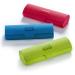 FEFI Sturdy Hardcase Glasses Case - Colorful Blue Linen Look | Durable & Stylish Eyewear Protection - Buy Online on GoSupps.com