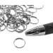 100-Piece Mini Stainless Steel Split Rings for DIY Jewelry Making, Crafts, Chandeliers - 12mm - Buy Online on GoSupps.com