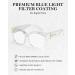 LVIOE Fit Over Blue Light Filter Glasses - Oversized Blue Light Blocking Glasses for Men & Women - Transparent LB7511 A03 - Buy Online on GoSupps.com