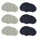TSHAOUN 6 Pairs Heel Cushion Pads Heel Grips Self-Adhesive Heel Protectors for Shoes Too Big Shoe Inserts Foot Cushions Pads Heel Pads to Prevent Heel Rubbing and Blisters for Women Men (Black Grey)