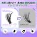 Self-Adhesive Eyelashes Kit - Wiwoseo No Glue D Curl Individual Clusters (50 Pcs, 8-16MM) for Beginners - Buy Online on GoSupps.com