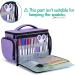 LUXJA Cricut Joy Carrying Bag with Tool Set Tote - Purple (Gray Lining) | Supplies Storage Sections Included - Buy Online on GoSupps.com