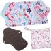 KALLORY 7pcs Womens Incontinence Pads & Cloth Panty Liners Set with Storage Bag - Washable & Reusable Fabric Pads for Women - Buy Online on GoSupps.com