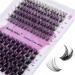 Individual Lashes D Curl Cluster Lashes 0.07mm 12-16mm C4+ZW Mixed DIY Lash Extensions Wide Stem Individual Clusters Eyelashes Reusable Soft and Wispy Cluster Eyelash Extensions(C4+ZW-D-MIX12-16) RR-12-16mm Classic/Mega-0.07D