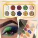 Makeup Palettes - 10 Shades Eye Shadow Pallets for Women | Matte Shimmer Eyeshadow Pallet Long Lasting Make up Eye Shadows Cosmetics Kit for Women Proidl 01# Glitter Plate - Buy Online on GoSupps.com