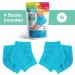 ZenToes Moisturizing Fuzzy Sleep Socks with Vitamin E, Olive Oil & Jojoba Seed Oil - Soften & Hydrate Dry Cracked Heels (Regular, Blue) - Buy Online on GoSupps.com