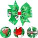 Sibba Hair Bows 3 Inch Toddler Red Green Alloy Clips 12 Pieces Braid Barrettes Ponytail Alligator Headwear Headpiece Lolita Halloween Christmas Easter Party Easter Party Accessories For Girls Christmas Pattern - Buy Online on GoSupps.com