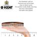 Kent 7T Handmade Fine Tooth Pocket Comb for Men - Hair Straightener for Grooming, Mustache & Beard - Saw Cut, Hand Polished - Made in England - Tortoiseshell - Buy Online on GoSupps.com