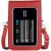 Buy Red Single Shoulder Pouch with Clear Window for Tandem t:Slim X2 Insulin Pump - International Shipping Available - Buy Online on GoSupps.com