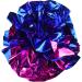 Chiwava 24PCS 1.6" Mylar Balls Shiny Crinkle Cat Toys Ball Kitten Crackle Lightweight Play Assorted Color - Buy Online on GoSupps.com
