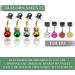 BEARDAMENTS Beard Ornaments - Colorful 12pc Christmas Facial Hair Baubles for Men - Red, Green, Gold, Silver Mix - Easy Attach Mini Mustache & Sideburns - Festive Holiday Spirit - 12 Count - Buy Online on GoSupps.com