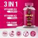 Vitamin D3 K2 Gummies 10000 IU with Calcium 100mg - Vegan Vitamin D Supplement for Men & Women - Non-GMO - Buy Online on GoSupps.com