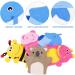 TOYANDONA Shower Puff 5pcs Bath Gloves - Kids Body Scrubber & Wash Mitt Set - Buy Online on GoSupps.com
